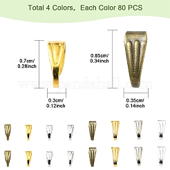 鉄はベイルにスナップ  ミックスカラー  7~8.5x3~3.5x3.5~4mm  穴：2.5~3x6.5~7.5mm  320個/セット&nbsp;IFIN-YW0003-71