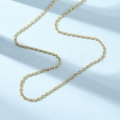 Brass Textured Twisted Chain Necklaces&nbsp;MAK-L045-05G