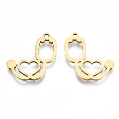 201 Stainless Steel Pendants&nbsp;STAS-Q240-041G