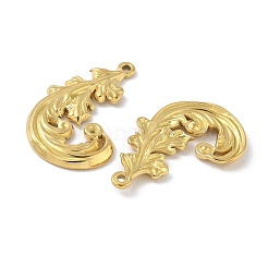 304ステンレススチールのラインストーンセッティングペンダント  イオンプレーティング（ip）  羽  18KGP本金メッキ  1.8mmのラインストーンに適する  32.5x20x3mm  穴：1.6mm&nbsp;STAS-D376-09A-G