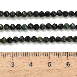 天然カンババジャスパービーズ連売り  ラウンド  多面カット  3~3.5mm  穴：0.6mm  約136個/連  15.16''（38.5cm）〜15.28''（38.8cm）&nbsp;GG-CBA3921-A04-3mm