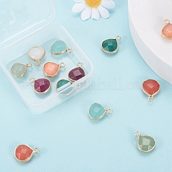 14Pcs 7 Style Natural White Jade Pendants&nbsp;G-LS0002-06