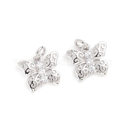 Brass Micro Pave Cubic Zirconia Pendants&nbsp;ZIRC-E164-18A-P