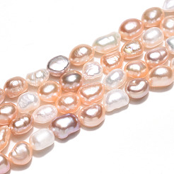 Natural Cultured Freshwater Pearl Beads Strands&nbsp;PEAR-N014-05N