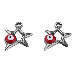 304 Stainless Steel Enamel Pendants&nbsp;STAS-N087-51-01P
