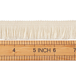ポリエステルリボン  フリンジレーストリム  リネン  7/8~1インチ（23~25mm）  25メートル/カードについて&nbsp;OCOR-TAC0005-09I