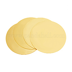 真鍮シート  フラットラウンド  生（メッキなし）  100x1mm&nbsp;DIY-WH0888-847D-02