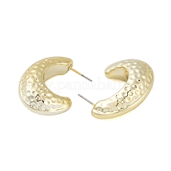Texture Moon CCB Plastic Stud Earrings for Women&nbsp;EJEW-Q382-06G