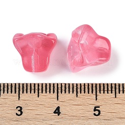 Transparent Spray Paint Glass Beads&nbsp;GLAA-H035-03F