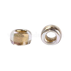 TOHOラウンドシードビーズ  日本製シードビーズ  （994)つの金箔で裏打ちされたabクリスタル  15/0  1.5mm  穴：0.7mm  約3000PCS /ボトル  10 G /ボトル&nbsp;SEED-JPTR15-0994