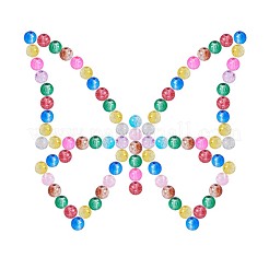 Baking Paint Crackle Glass Bead&nbsp;CCG-PH0002-6mm-02