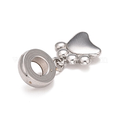 Non-Tarnish 304 Stainless Steel European Dangle Charms&nbsp;STAS-I194-03P