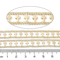 Rack Plating Brass Curb Chains&nbsp;CHC-F018-07G-02