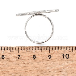 304 Stainless Steel Cuff Rings for Women&nbsp;RJEW-B136-03P