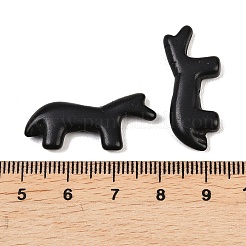 合成ターコイズビーズ  馬  染め  ブラック  12.5~13x28.5~29x4~4.5mm  穴：1.2mm&nbsp;G-B158-01J
