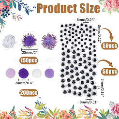 DIY 450Pcs 4 Styles Doll Eye Making Accessories Kits&nbsp;DIY-WR0004-76B