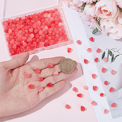 染色された合成サンゴビーズ200個  DIYのジュエリーには  ジャスミンの花  ライトコーラル  8~8.5x6.5~7mm  穴：1mm&nbsp;CORA-SP0001-22A