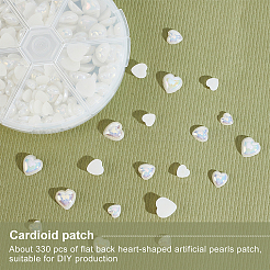ABS Plastic Imitation Pearl Cabochons&nbsp;PACR-AR0001-02