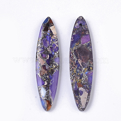 Synthetic Regalite/Imperial Jasper/Sea Sediment Jasper Pendants&nbsp;X-G-S366-008A