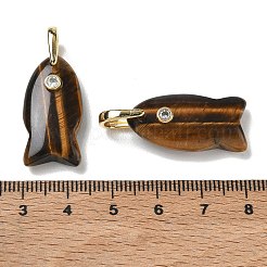 Natural Tiger Eye Pendants&nbsp;G-A297-01G-21