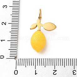 304 Stainless Steel Enamel Pendants&nbsp;STAS-A152-10G