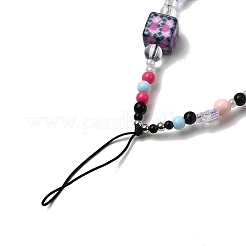 Resin & Acrylic & Glass Beaded Mobile Straps&nbsp;AJEW-XCP0003-35