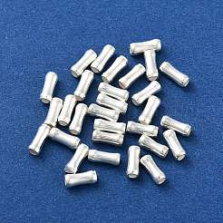 925スターリングシルバービーズ  竹の棒  銀  6x2.5mm  穴：1.4mm  100個/ 10g&nbsp;STER-H112-03A