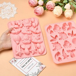 ユニコーンシリーズシリコン型2個  ピンク  23×16×1.5cm&nbsp;ST-CJ0043-016