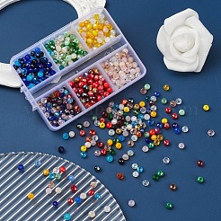 660Pcs 6 Style Electroplate Glass Beads Strands&nbsp;EGLA-YW0001-22