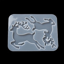 DIY Christmas Reindeer Pendant Silhouette Silicone Molds&nbsp;DIY-P075-C02