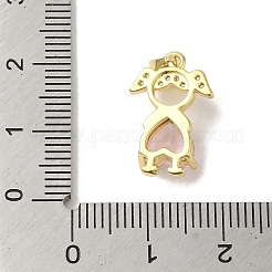 Rack Plating Brass Micro Pave Cubic Zirconia Pendants&nbsp;KK-P272-19G