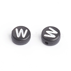Acrylic Horizontal Hole Letter Beads&nbsp;OACR-E001-17