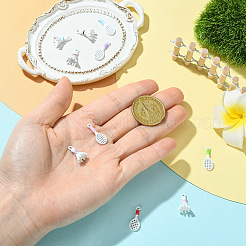 10Pcs 10 Styles Alloy Enamel Pendants&nbsp;FIND-YW0013-06