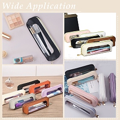 布製ペンケース  長方形  ブラック  195x66x48mm&nbsp;DIY-WH0752-418