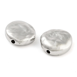 CCBプラスチックビーズ  フラットラウンド  プラチナ  14x5.5mm  穴：1.5mm  724個/ 500g&nbsp;CCB-S164-08P