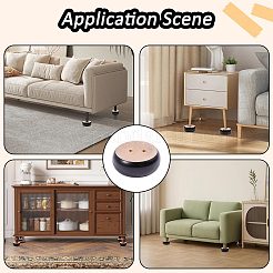 Wood Round Furniture Legs&nbsp;FIND-WH0199-412A