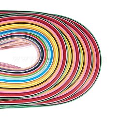 Rectangle 36 Colors Quilling Paper Strips&nbsp;DIY-PH0008-03A-WH