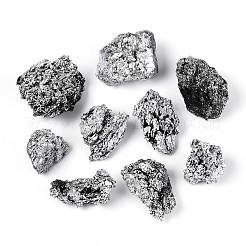 電気メッキ天然石炭石英ジオード 豊穣の角鉱物標本 8~12個  生水晶クラスター  癒しのクリスタルホームデコレーションギフト  紙箱付き  27~49x16~43x7~32mm&nbsp;G-N360-03D