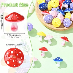 20Pcs 5 Colors Opaque Acrylic Beads&nbsp;MACR-YW0004-76