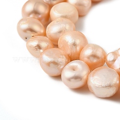 Natural Cultured Freshwater Pearl Beads Strands&nbsp;PEAR-P064-19L-06E