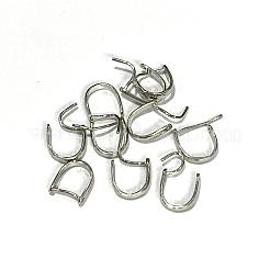 Anti-Tarnish 925 Sterling Silver Ice Pick Pinch Bails&nbsp;STER-L057-079A