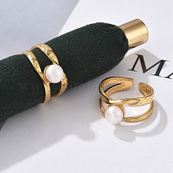 304 Stainless Steel Cuff Rings&nbsp;RJEW-S396-03G