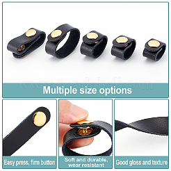 5Pcs 5 Style Cowhide Leather Cable Straps&nbsp;DIY-WR0001-61