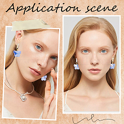 10Pcs Brass Glass Rhinestone Stud Earring Findings&nbsp;KK-BBC0009-24