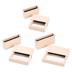 3 Bags 3 Styles Square Transparent PE Thin Film Suspension Jewelry Display Box&nbsp;CON-TA0001-38D