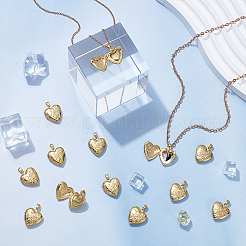 20Pcs Rack Plating Brass Locket Pendants&nbsp;KK-UN0005-91