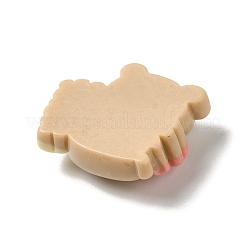 Opaque Resin Cartoon Bear Decoden Cabochons&nbsp;RESI-G082-01B