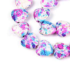 Spray Painted Synthetic Turquoise Beads Strands&nbsp;G-N352-28A-02