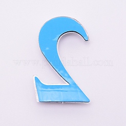 プラスチックとPVCの番号記号ラベル  銀  NUM。2  2：70x42x8mm&nbsp;KY-WH0023-B02-01
