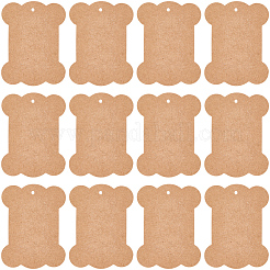 Bone Shape Kraft Paper Card&nbsp;AJEW-WH20816-095